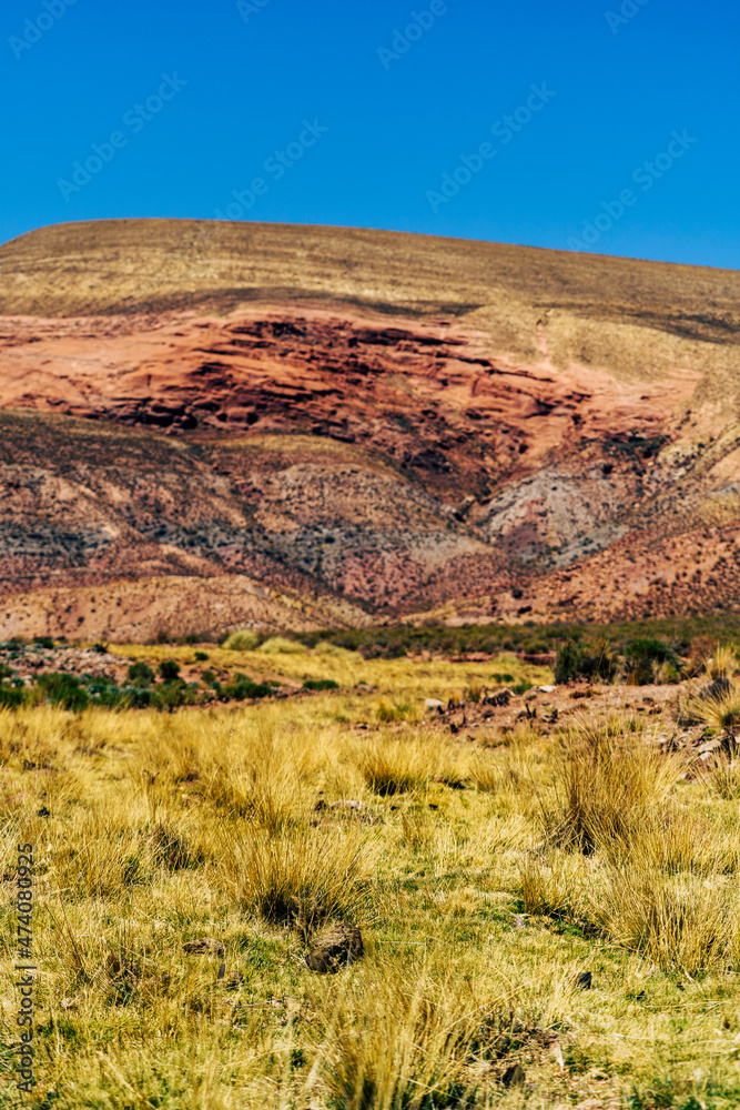textures on the mountains