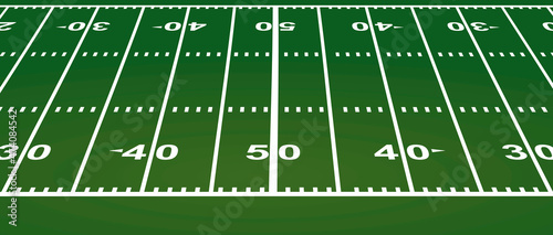 American football field. vector illustration 