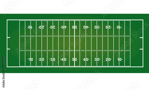 American football field. vector illustration 