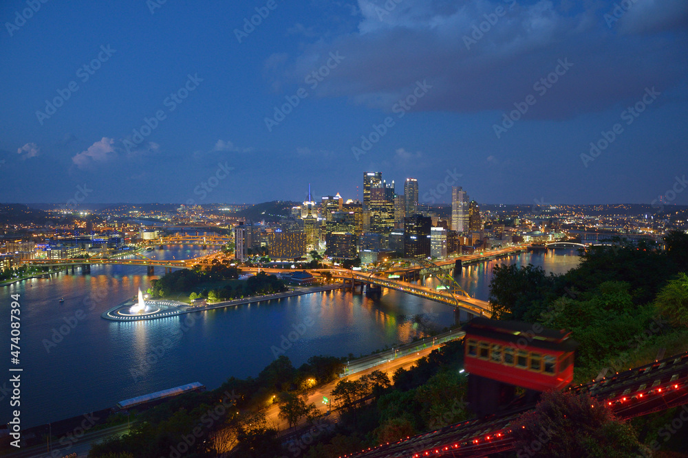 Pittsburgh from the Duquesne Incline, Pittsburgh, Pennsylvania