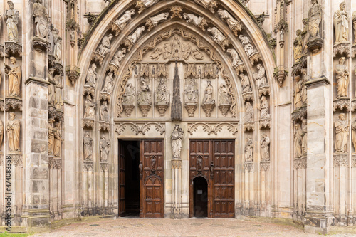 Entrance St. John's Cathedral in the Dutch city of Den Bosch.