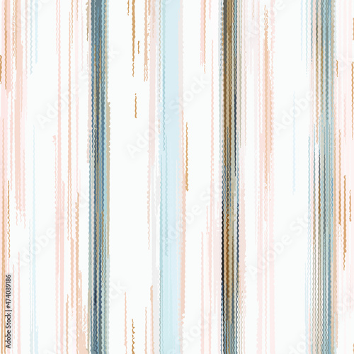 Artistic abstract  geometric collage checks, stripes, lines, summer spring style seamless pattern design on linen textured for textile texture design 