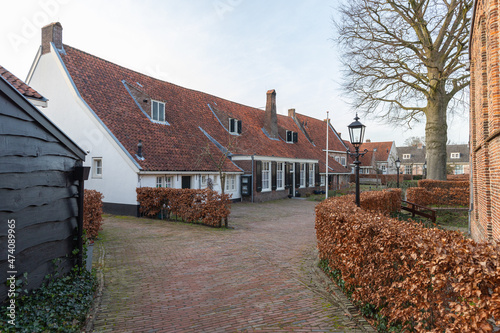 Historic almshouse in the center of Amersfoort. photo