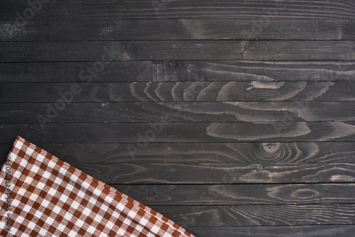 tablecloth dark wooden background kitchen textiles texture
