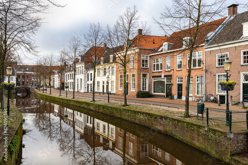View of the old medieval center of the Dutch historic city of Amersfoort.