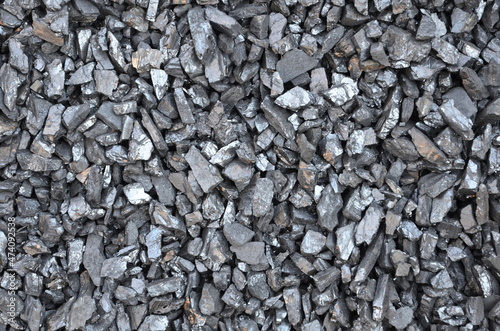 Wallpaper Mural The texture of fine coal anthracite after beneficiation. Torontodigital.ca
