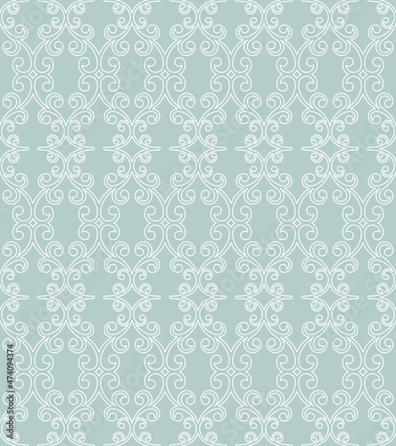 Classic seamless vector pattern. blue and white orient ornament. Classic vintage background. Orient ornament for fabric, wallpapers and packaging