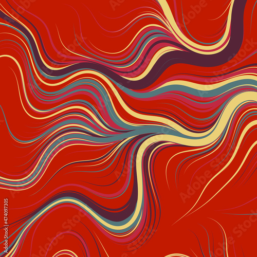 Abstract Perlin Noise Geometric Pattern generative computational art illustration