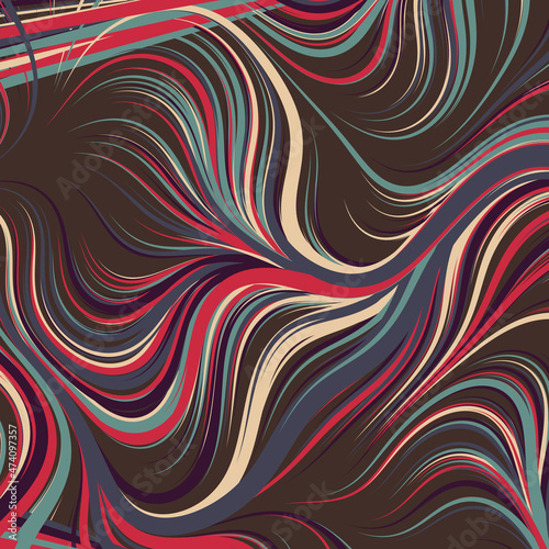 Abstract Perlin Noise Geometric Pattern generative computational art illustration