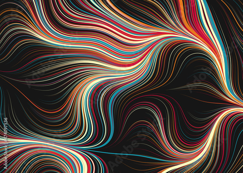 Abstract Perlin Noise Geometric Pattern generative computational art illustration