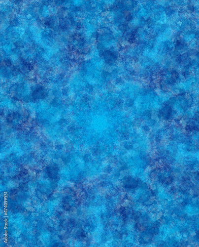 Abstract Painted Blue Textured Background Motteled Kaleidoscope photo
