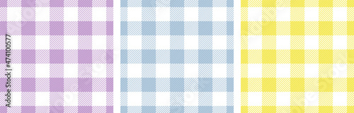 Checkered napkin stripes cells rustic seamless paterns design. Plaid tartan