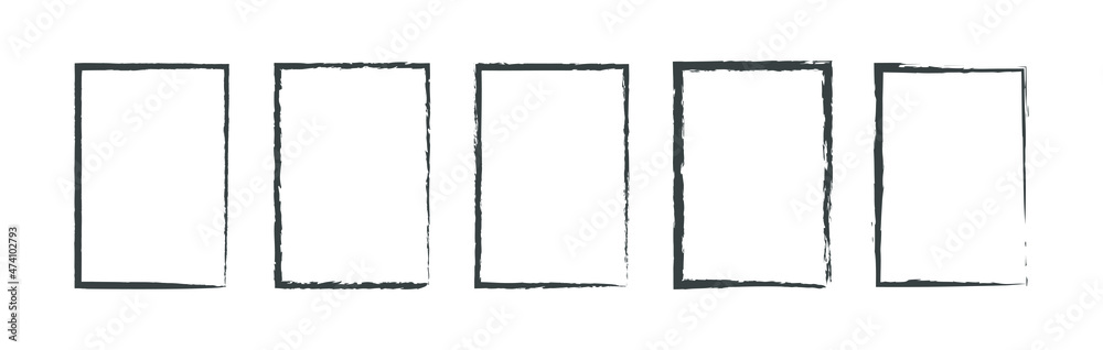 Grunge frame set. Grunge background. Abstract vector template. Vector illustration Grunge frame set. Grunge background. Abstract vector template. Vector illustration