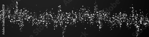 Random white dots Christmas background. Subtle fly