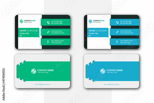 minimal, creative, clean, and modern business card design template for Business