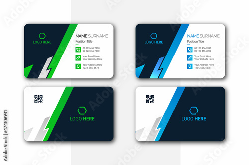 minimal, creative, clean, and modern business card design template for Business