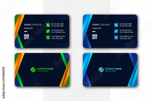minimal, creative, clean, and modern business card design template for Business