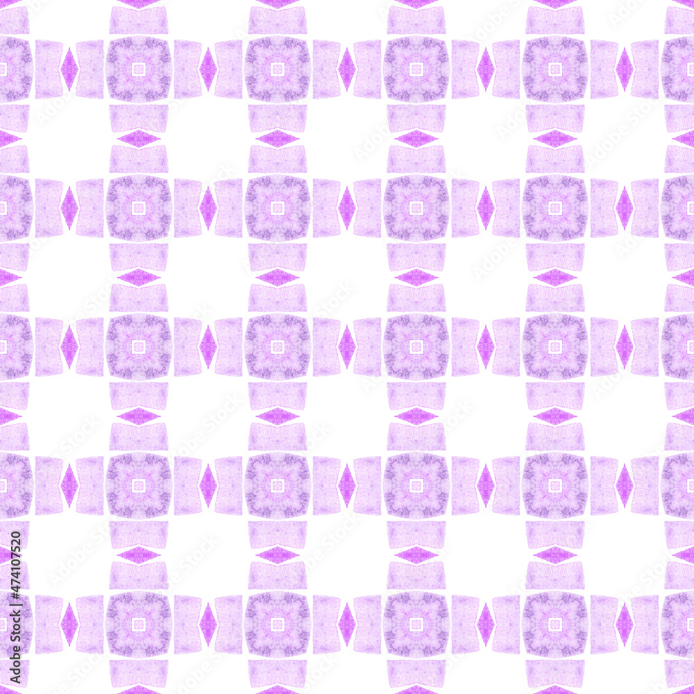Ikat repeating swimwear design. Purple uncommon Ikat repeating swimwear design. Purple uncommon