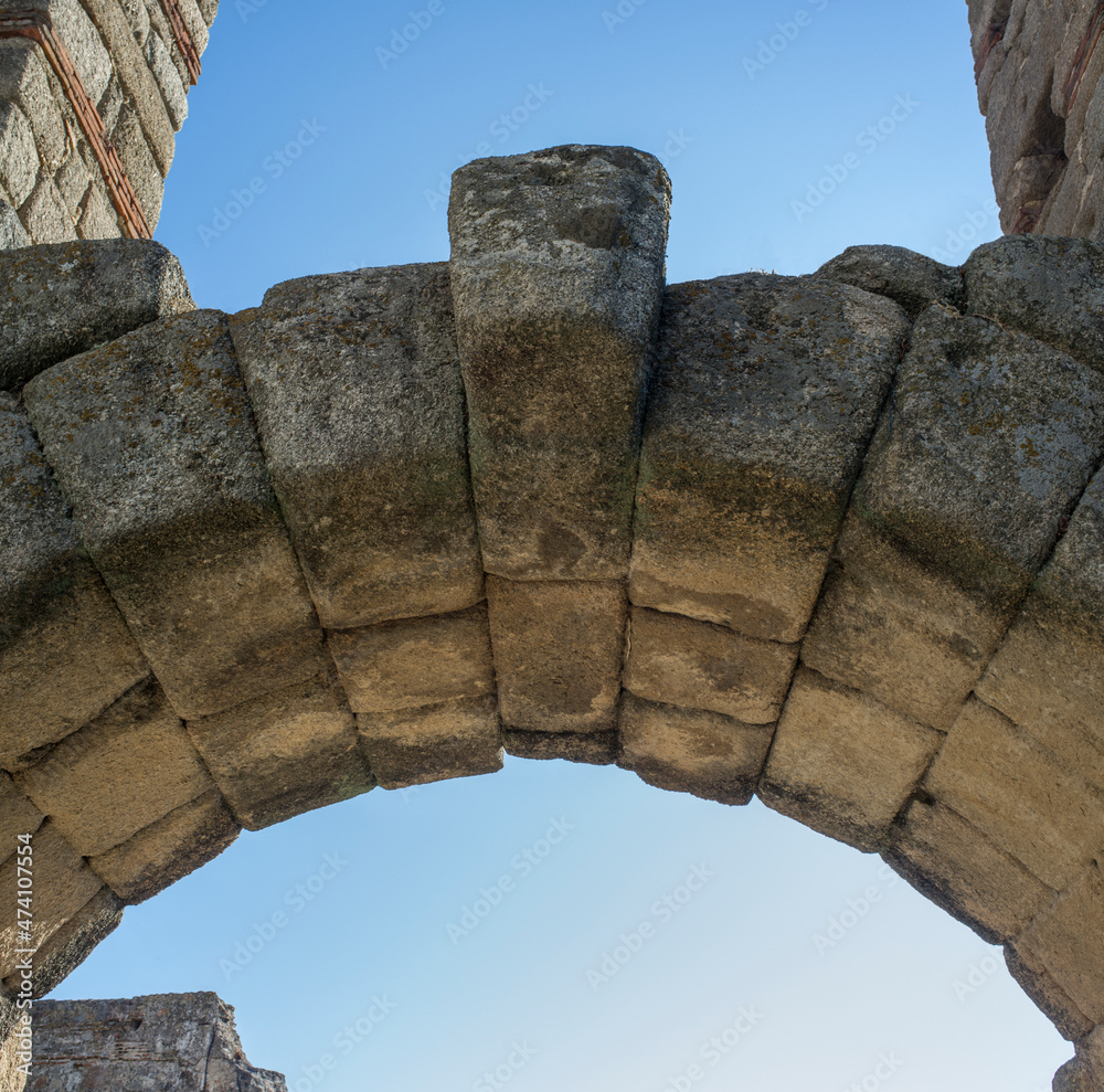 San Lazaro aqueduct roman remains, Merida, Spain