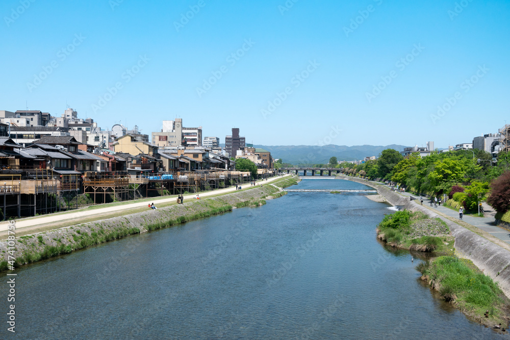 Naklejka premium 三条大橋 鴨川 京都