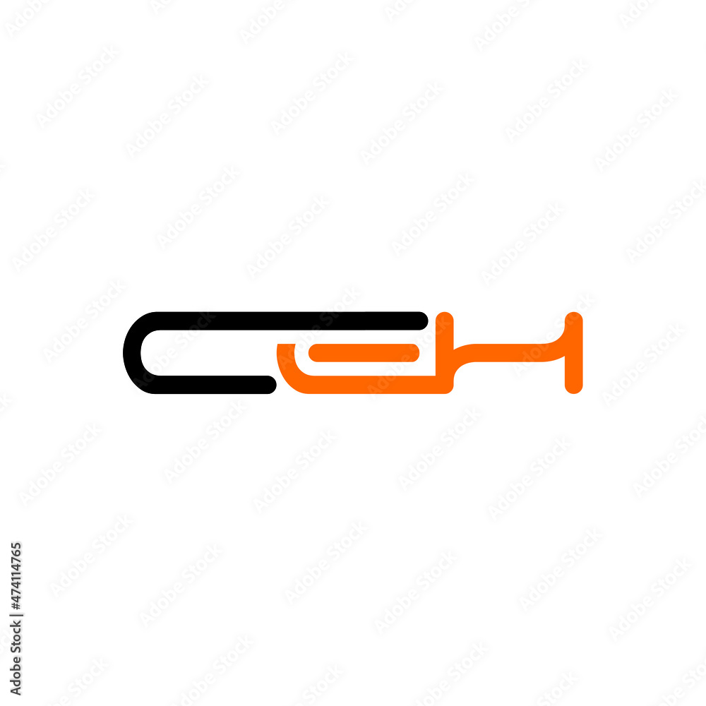 CEH Letter Initial Logo Design Template Vector Illustration