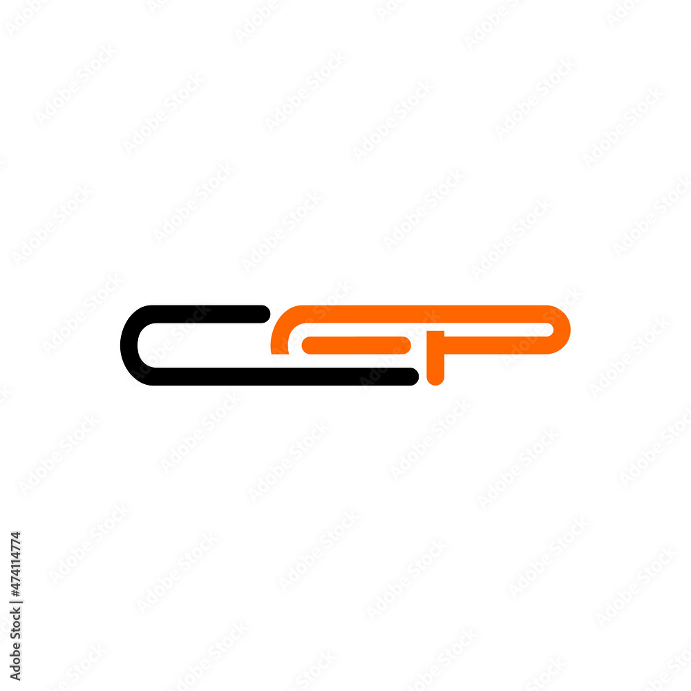 CEP Letter Initial Logo Design Template Vector Illustration