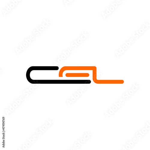 CEL Letter Initial Logo Design Template Vector Illustration photo