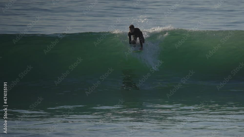 surfer wiping out on wave slow motion surfer wiping out on wave slow motion