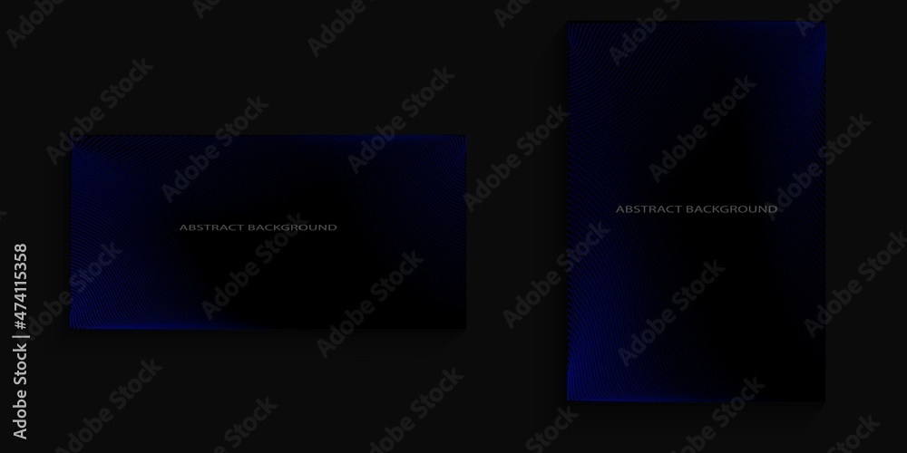 dark background with elegant blue lines in the corners for covers, banners, posters, billboards dark background with elegant blue lines in the corners for covers, banners, posters, billboards