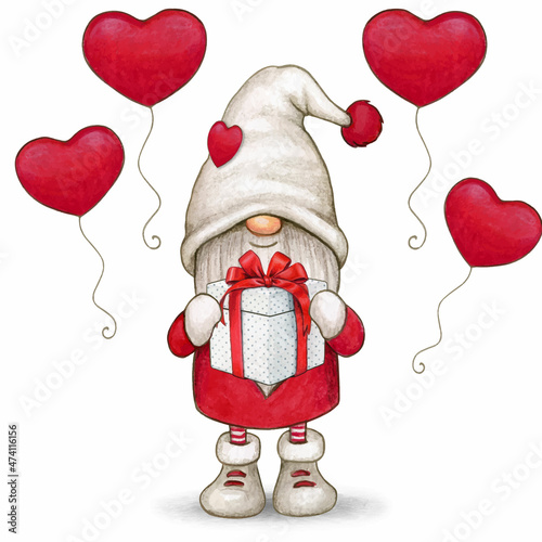 santa claus with a gift