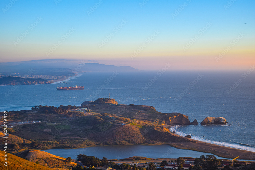 Marin Headlands Looking Out To San Francisco Bay