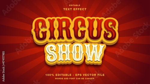 Circus Show Editable Text Effect