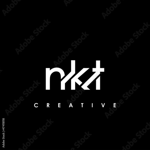 NKT Letter Initial Logo Design Template Vector Illustration photo