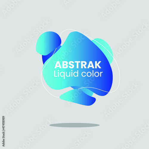 banner shape liquid fluid abstrak