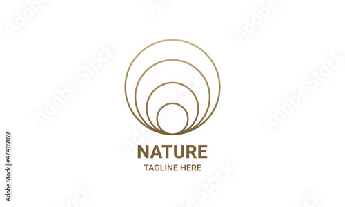 logo shell in linear style