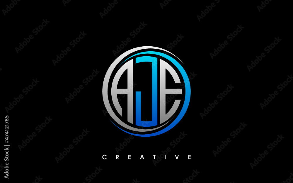 AJE Letter Initial Logo Design Template Vector Illustration AJE Letter Initial Logo Design Template Vector Illustration