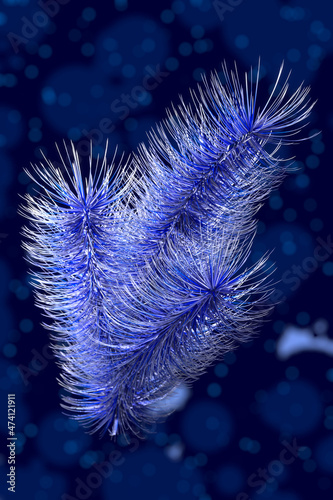 Сhristmas decoration on blue background