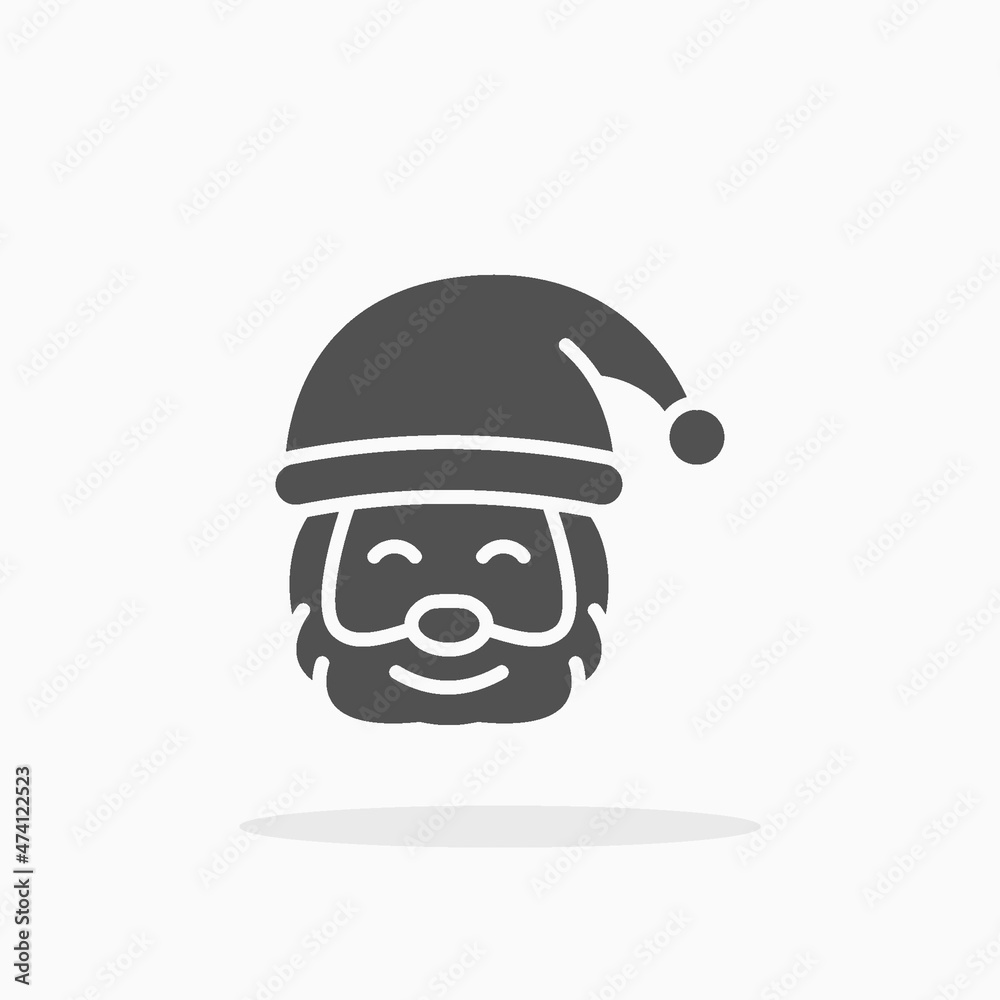 Santa Claus icon. Solid or glyph style. Vector illustration. Enjoy this icon for your project. Santa Claus icon. Solid or glyph style. Vector illustration. Enjoy this icon for your project.