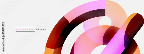 Circle abstract background. Vector illustration for wallpaper banner background card or landing page