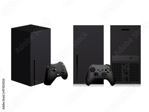 console game element variety vector play next gen controller draft entertain xbsx xbox x box photo