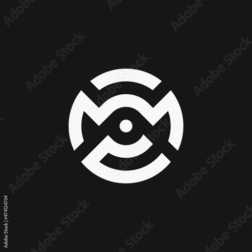Initial letter MC circle shape.
