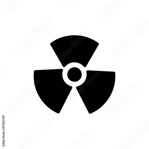 Radiation sign icon