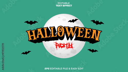 Halloween Party Editable Text Effect