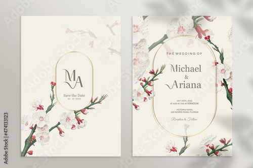 Vintage Wedding Invitation Template