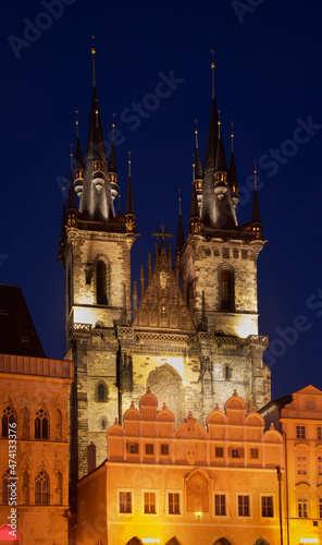 Church of Mother of God before Tyn at Old Town square in Prague. Czech Republic © Andrey Shevchenko