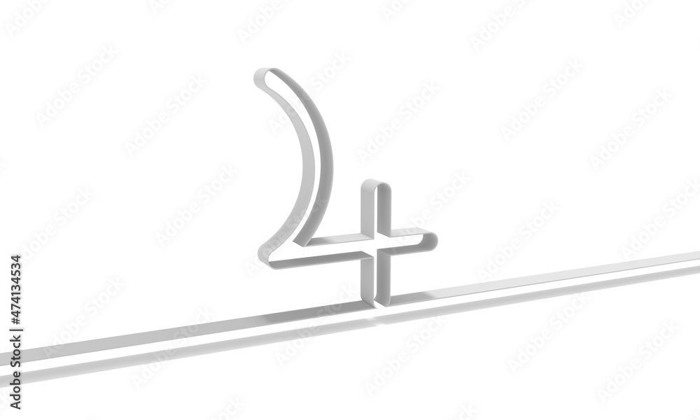 Fototapeta premium Zodiac and astrology symbol of the Jupiter planet