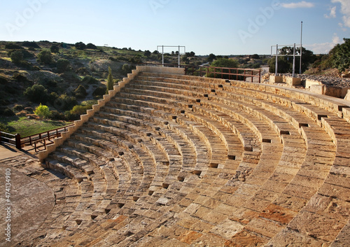 Ancient  town in Kourion. Cyprus photo