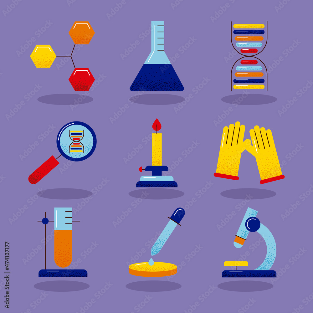 nine dna study icons nine dna study icons