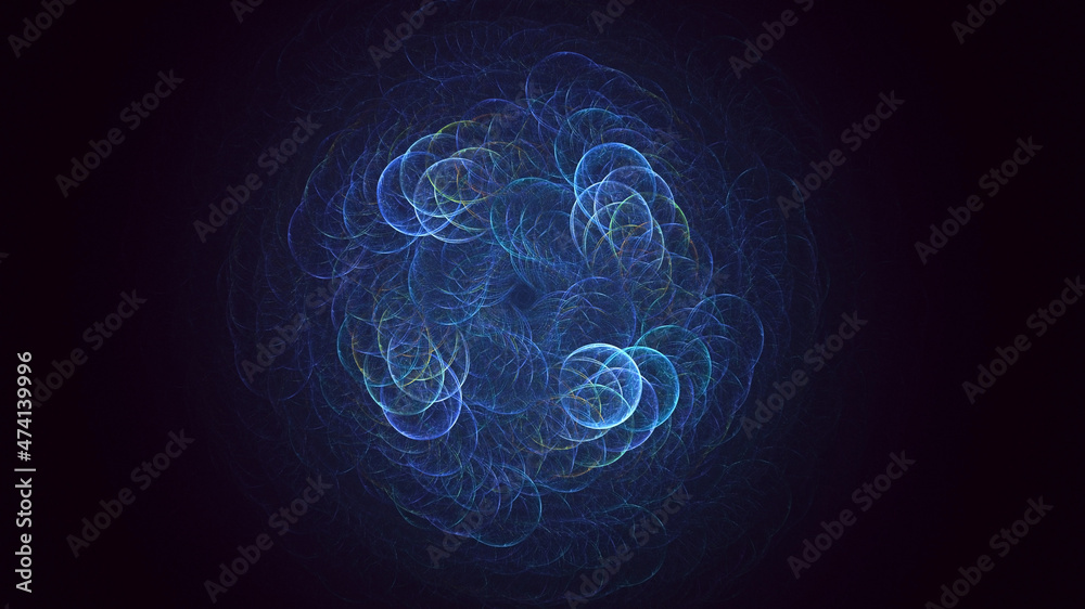 3D rendering abstract round light background 3D rendering abstract round light background