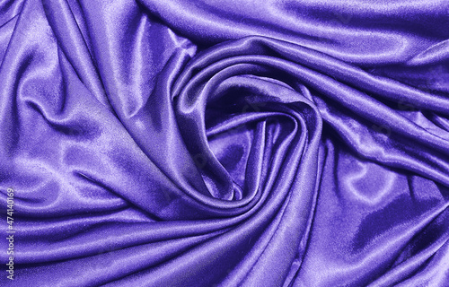 silk fabric background in trendy very peri color